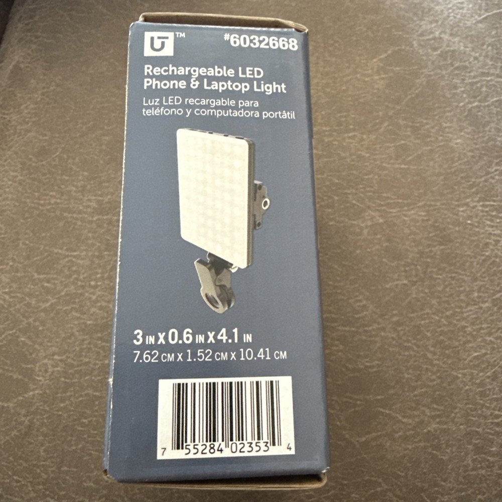 Rechargeable LED Light for Phone Tablet or Laptop Utilitech