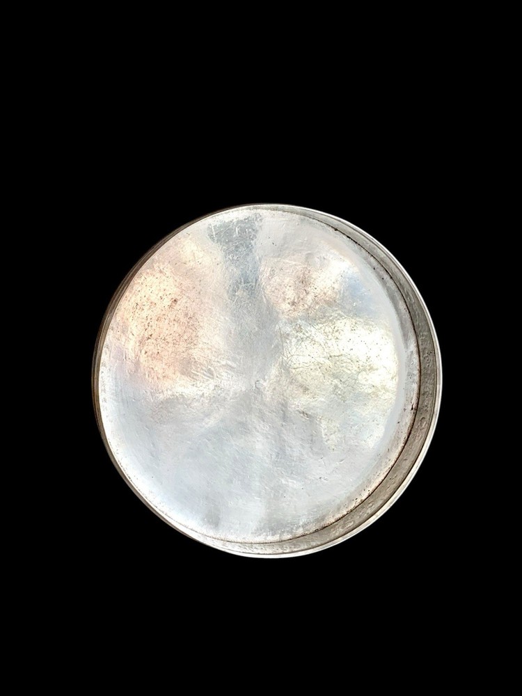 Antique Islamic Perisan Solid Silver 84 Box Engraved Galamzani Signed