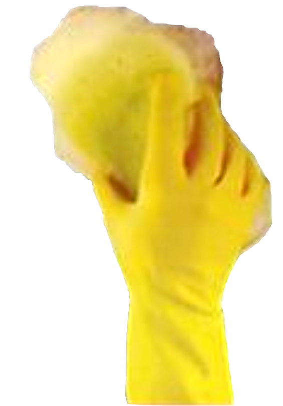 Spic and Span Long Cuff Extra Strength Nitrile Gloves Reusable Yellow Sz Medium