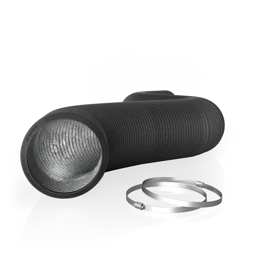 Flexible 10-Inch Four-Layer Aluminium Ducting, 25-Feet Long, Ventilation Exhaust