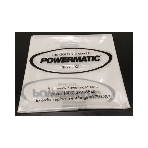 Powermatic 1791087 20in Clear Collection Bags for Dust Collectors