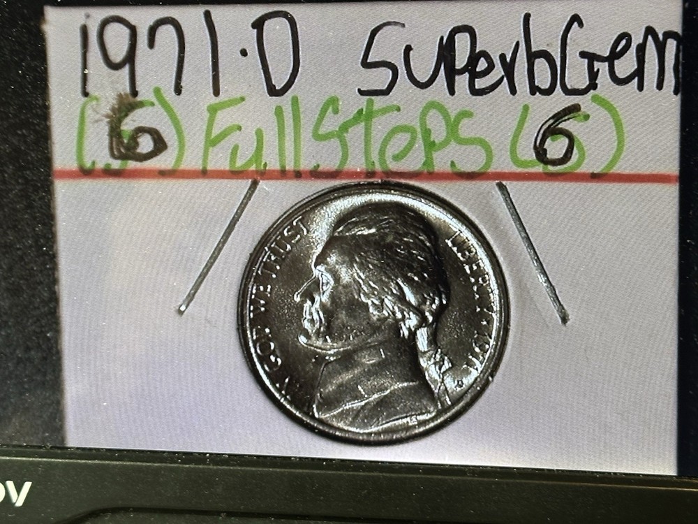 1971D Full (6) Full Steps Gem BU Hard Strong Strike