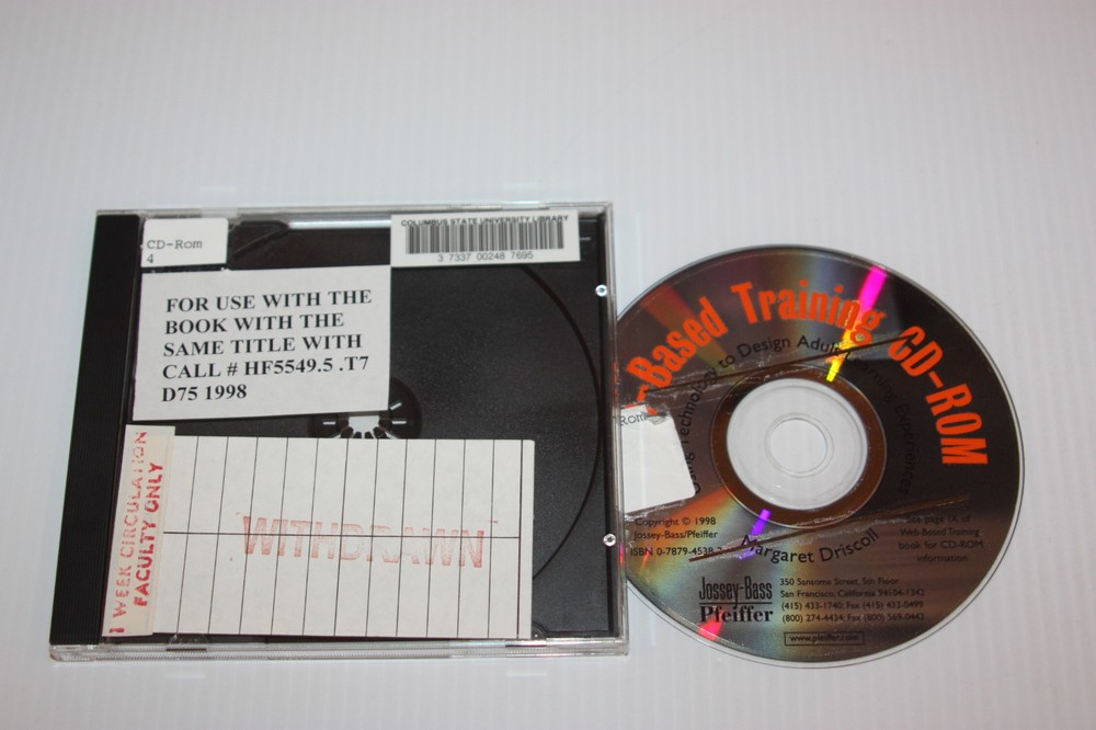 Using Technology to Design Adult Learning-M. Driscoll-Web Based Training CD-Rom