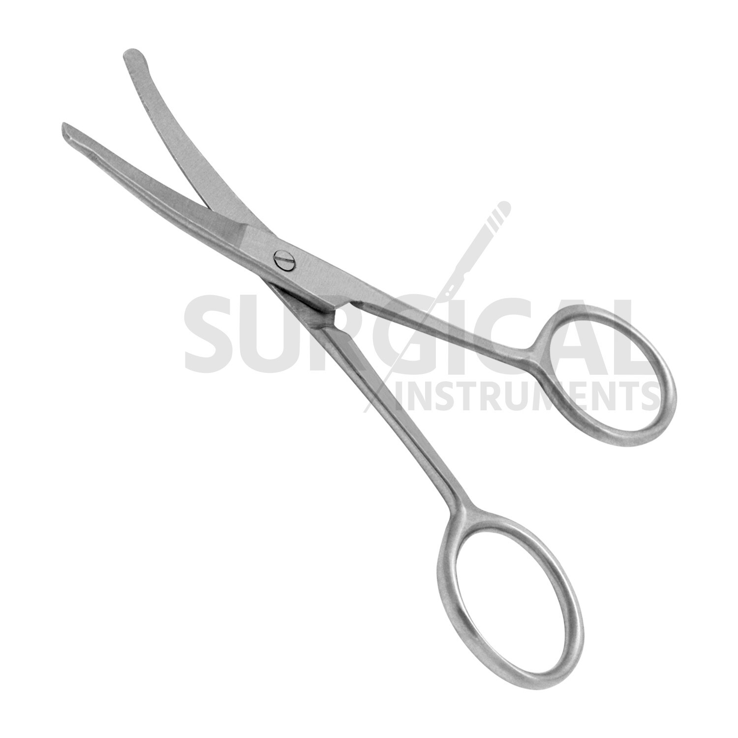 Dog Grooming Scissors 3.5" Curved W/Safety Tips for Eye Ear Nose German Grade
