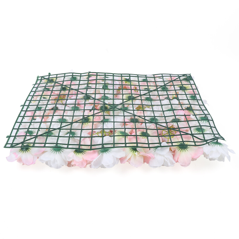 Artificial Flower Wall Panel Backdrop Wedding Party Venue Background Decor 8Pcs