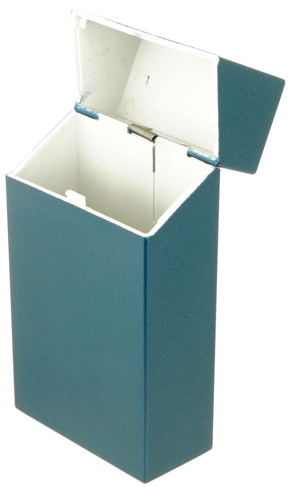 3 Pack Size 100'  Push-to-Open Plastic Cigarette Case Solid Color Finish Design