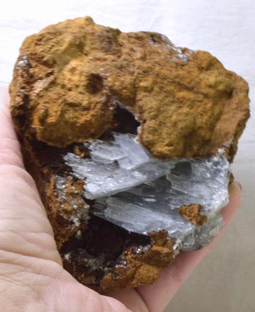 #2517 Large Blue Barite in matrix - Morocco