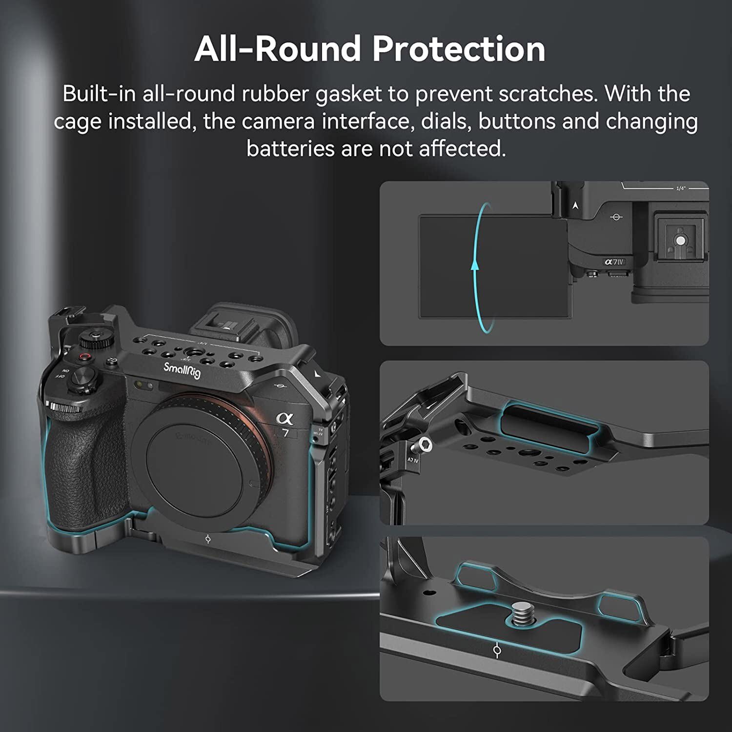 SmallRig Cage & Handle Kit for Sony Alpha 7 IV/A7S III/A 1/A7R IV/A7R V Camera