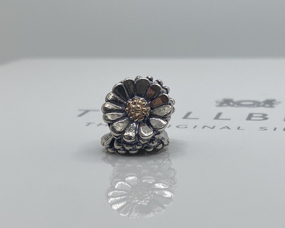 Trollbeads Daisy 925 Silver 18K Gold Bead