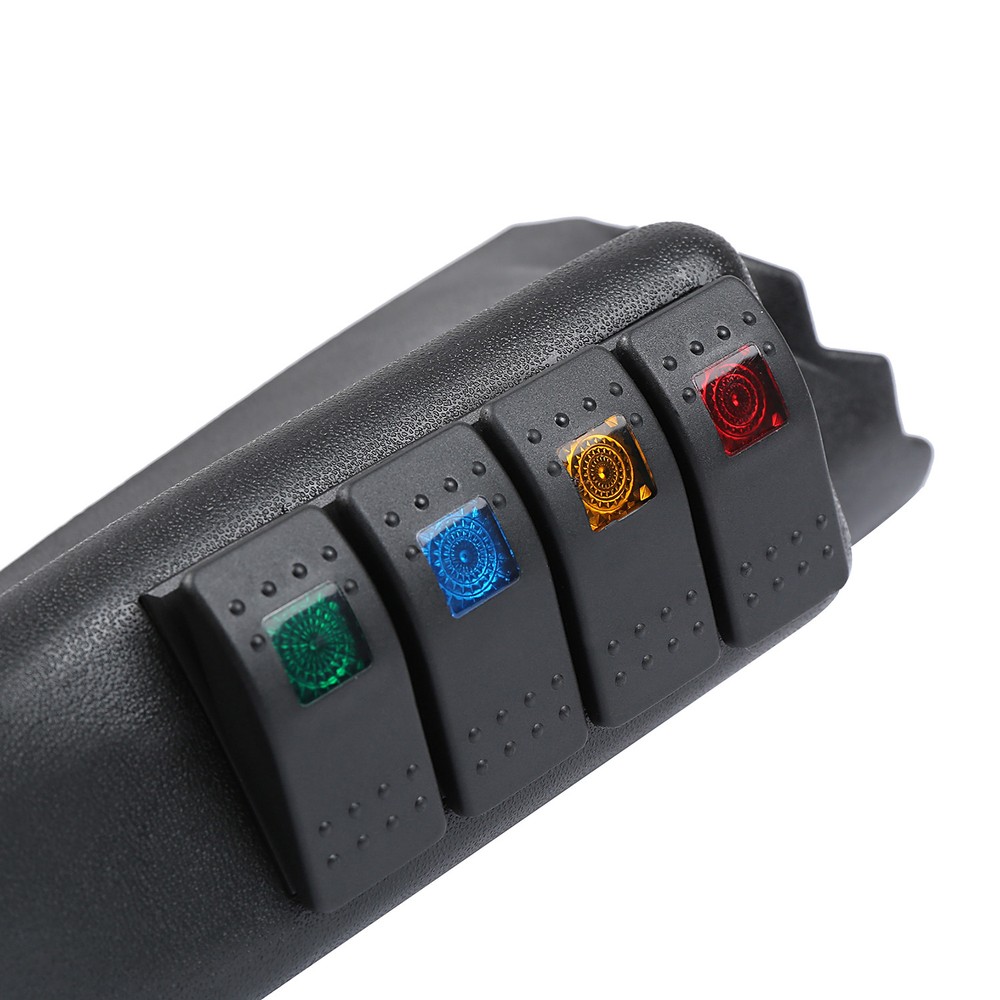Fit 2011-2018 Jeep Wrangler JK Light Switch Panel A-Pillar Switch Pod+ 4x Switch