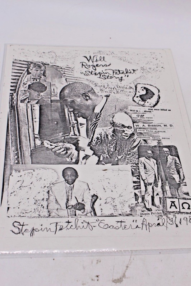 SIGNED STEPIN FETCHIT HEADSHOT DATED APRIL 3, 1983