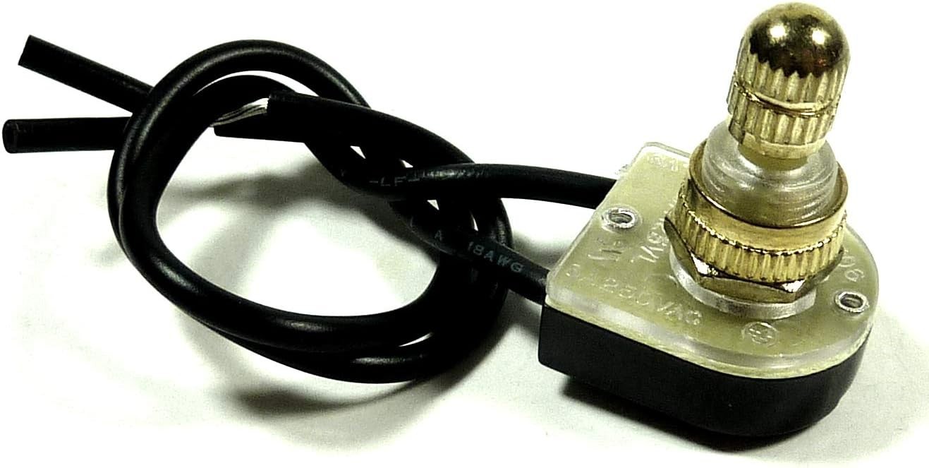 Philmore 30-9161 SPST ON-OFF Rotary Canopy Switch 6A@125V AC