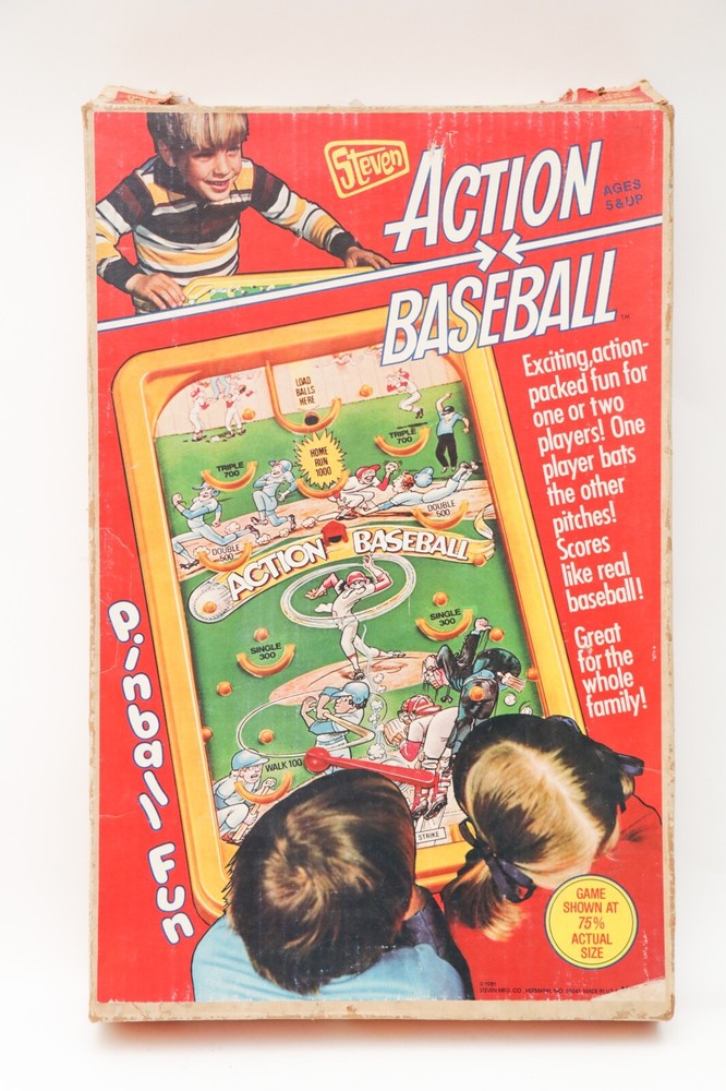 Steven Action Baseball Pinball Fun 1981