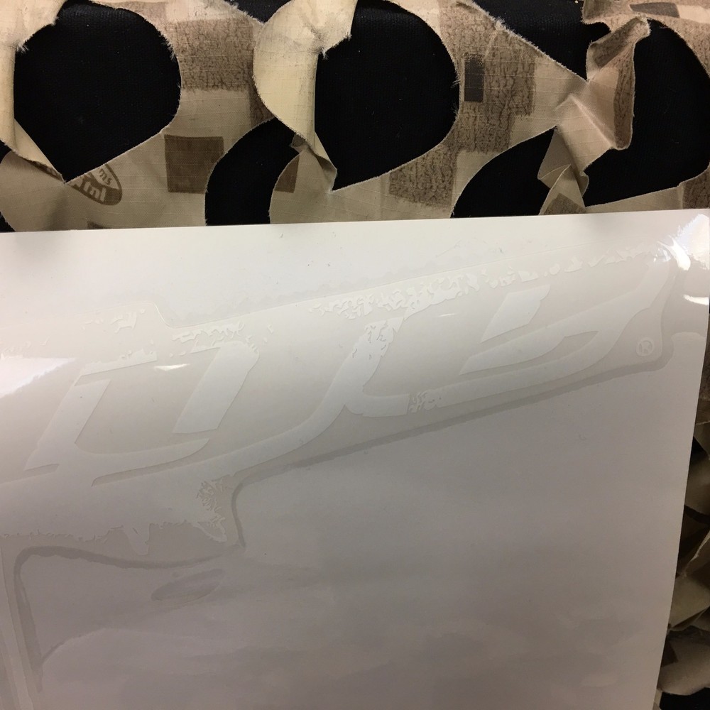 NEW Dye Paintball Sticker Drip Angle 8" - White