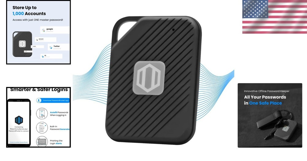 Portable Password Manager - Secure Bluetooth Drive, Autofill-