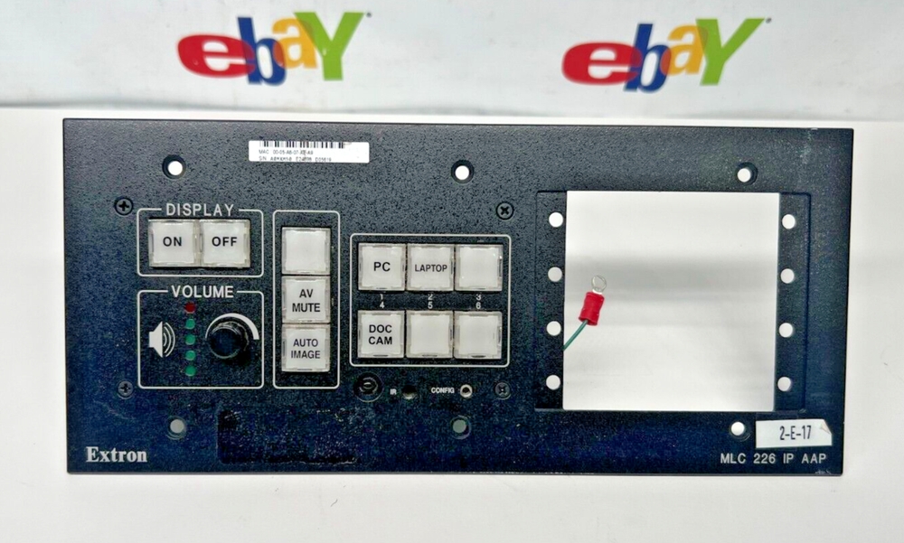 Extron MLC 226 IP AAP, MediaLink Controller, Control Panel, Black