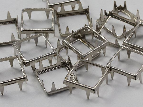 8X8MM Square Rim Settings 36 Pieces Silver