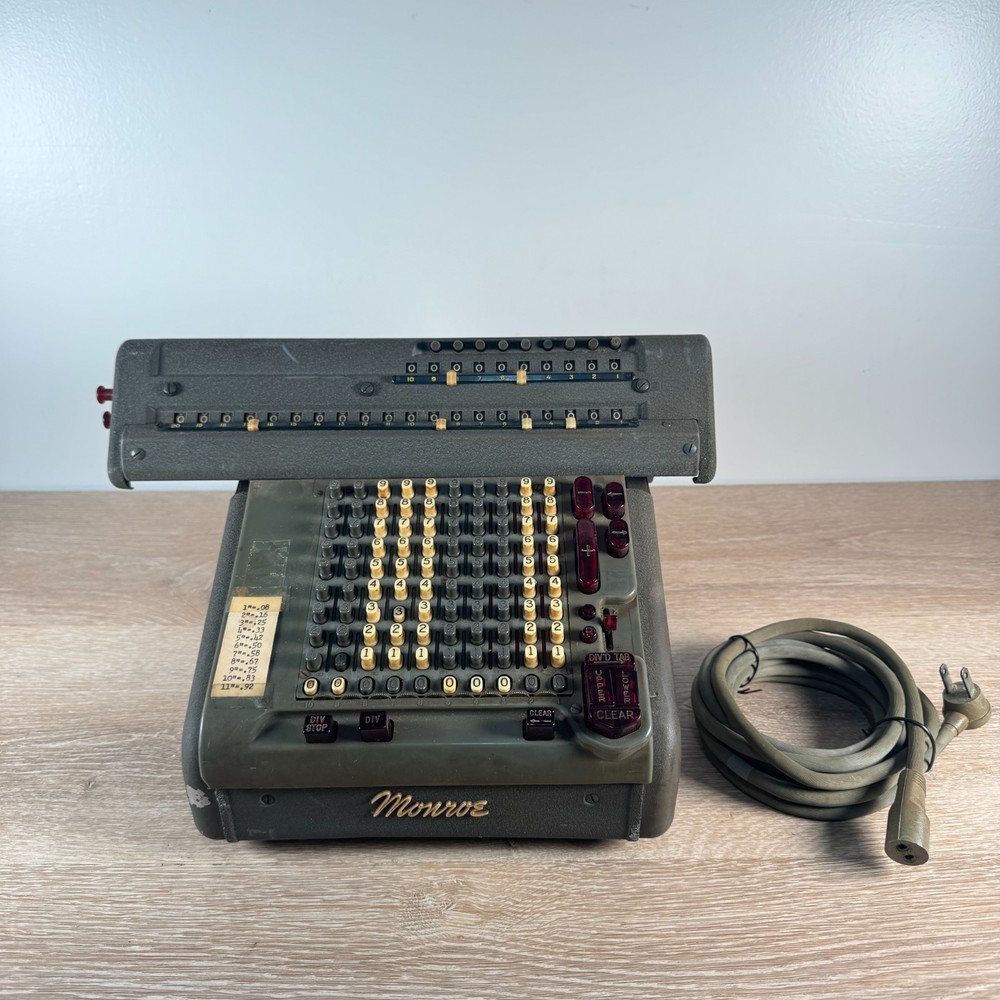 RARE Monroe CST-10 Calculator Adding Machine PECO - Untested