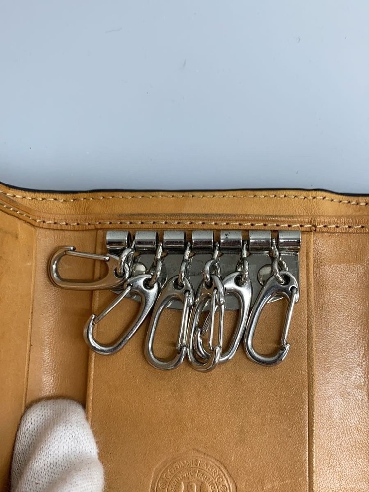Godane Key Case/Leather/Blk/Men'S/Crocodile/Slight Damage Inside