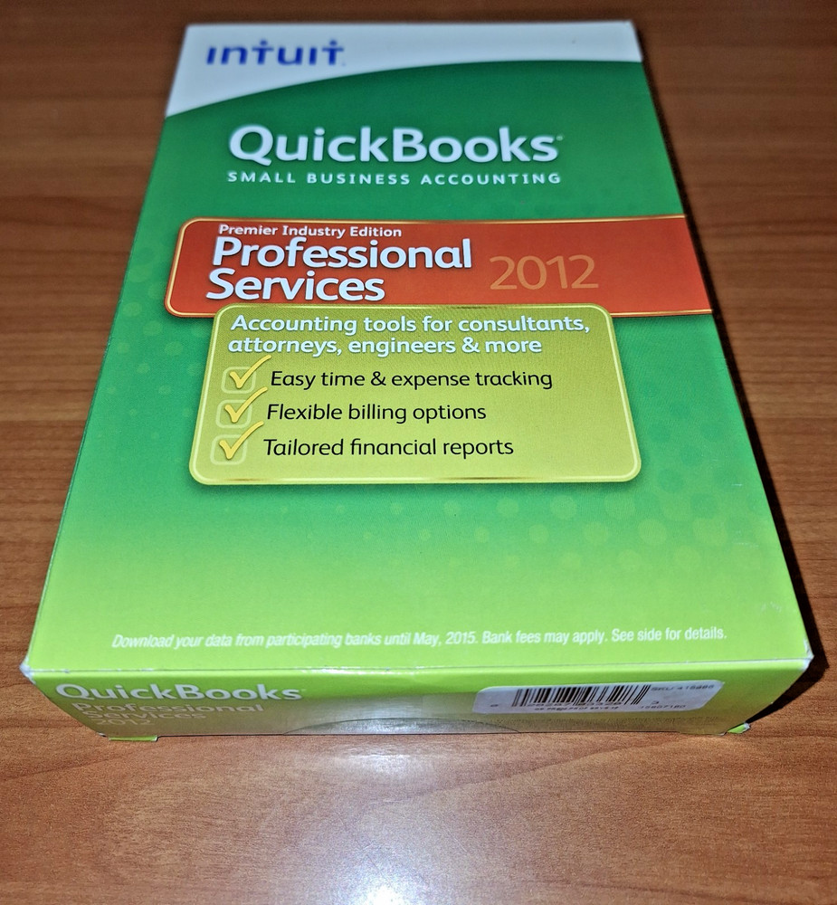 QUICKBOOKS Desktop Professional Services  2012 Accounting