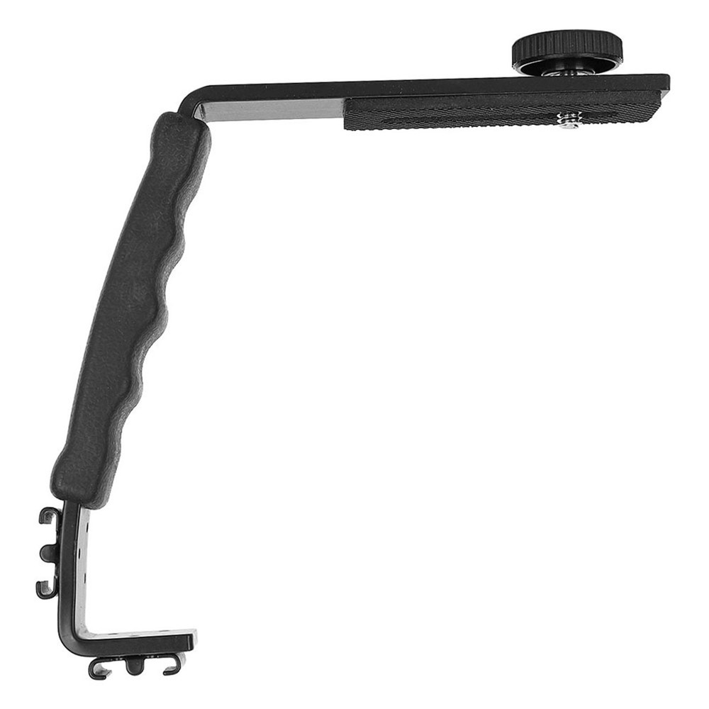 Dual Hot Shoe Flash Bracket Lightweight Durable Camera DV Microphone Mount