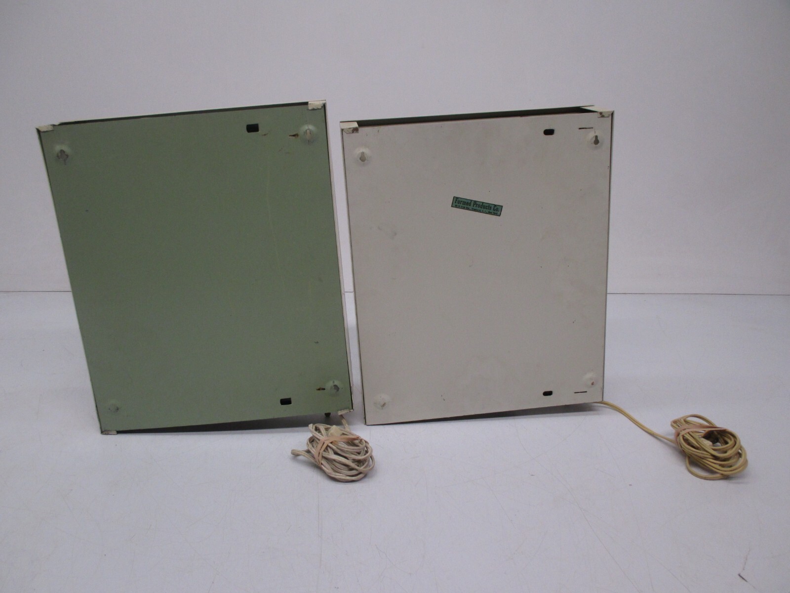 2 Vtg Reverse Painted Glass Floral George Telo Shadow Light Box Lighted Wall Art