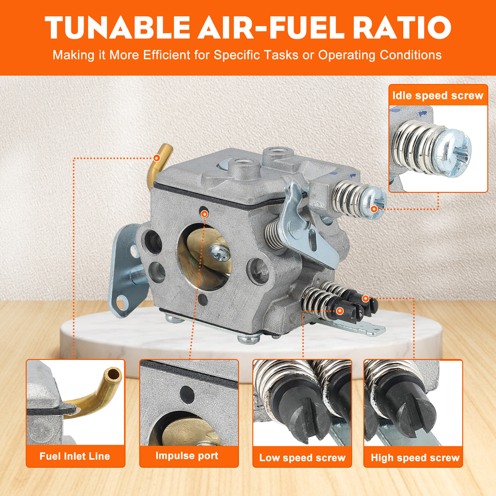 🔥 Carburetor Filter kit FOR HUSQVARNA CHAINSAW 136 137 141 142 36 41 142E Carb
