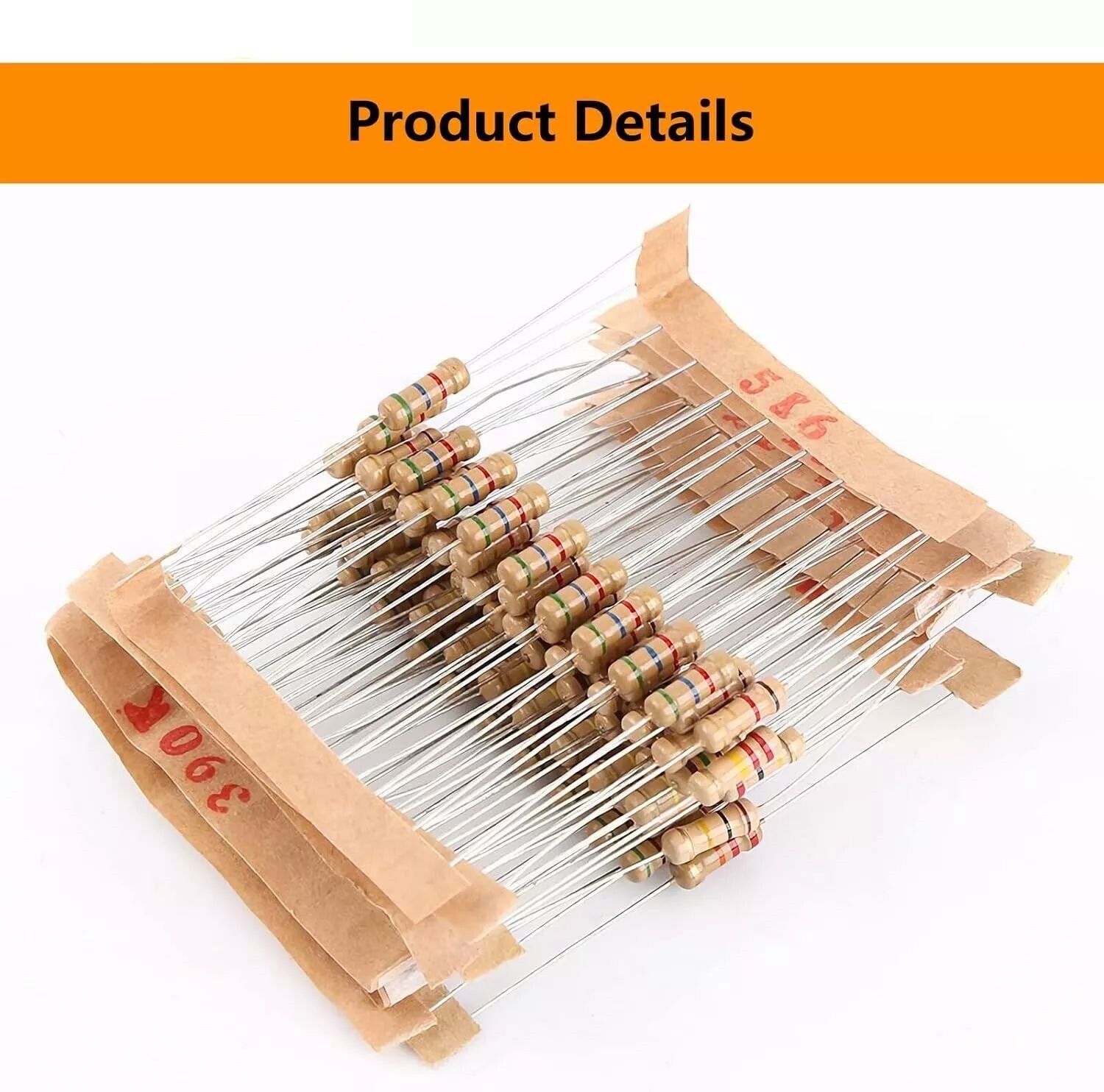 1000pcs 100 Values Resistor Kit 1/2 Watt Resistors Kit Resistors Assortment kits