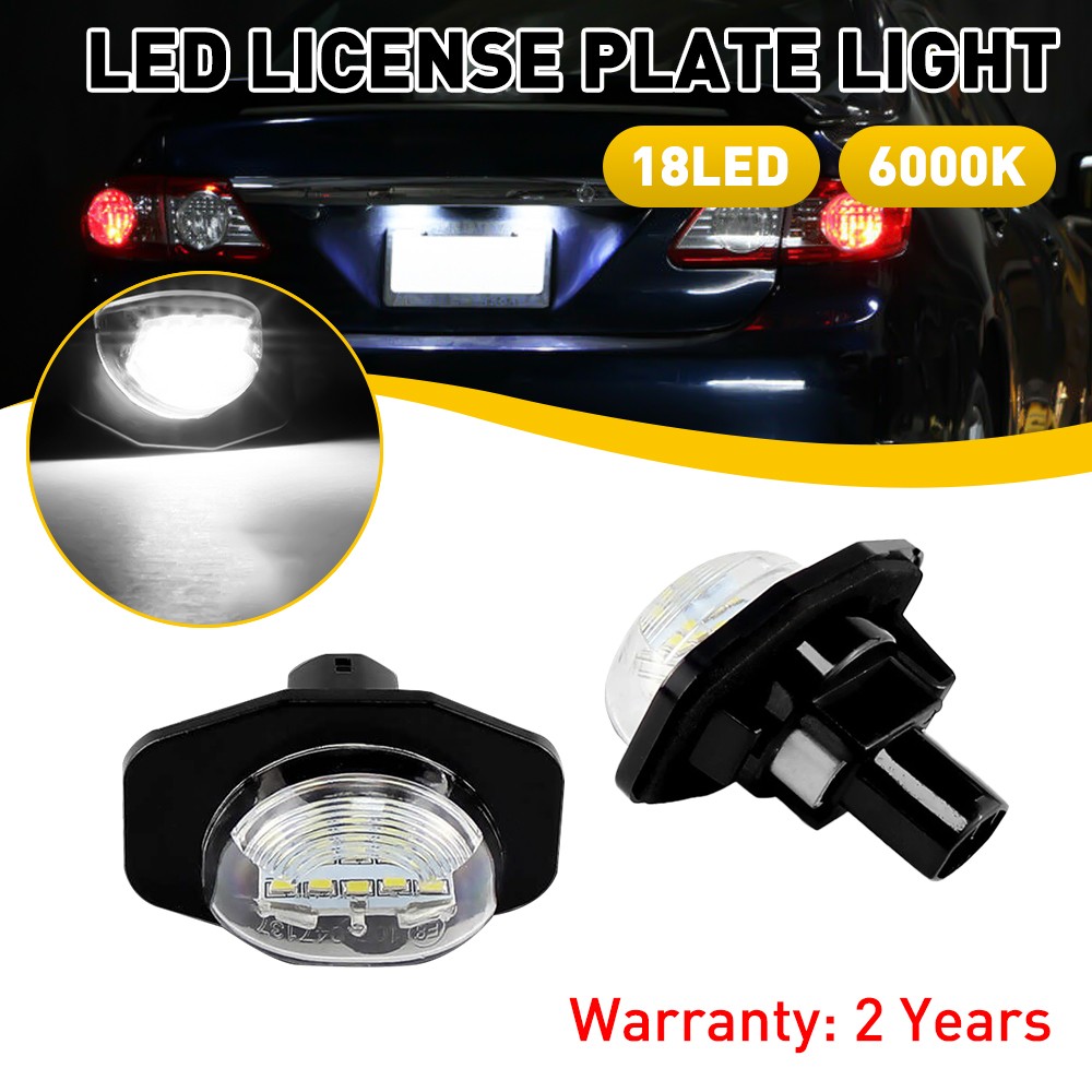 AUXITO 18LED License Light Plate For 2009-2013 Toyota Corolla Tag Lamp 6000K EXV