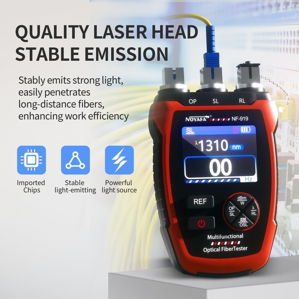 3in1 Fiber Optic Optical Power Meter Light Source Visual Fault Finder Device