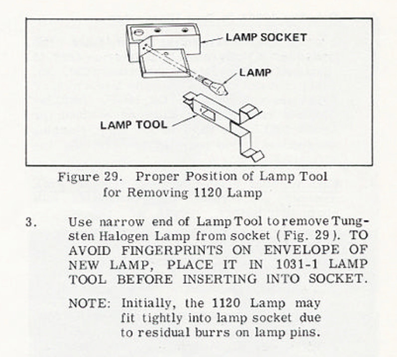 Microscope Bulb Remover Tool FOR AMERICAN OPTICAL / Spencer 1031 Illuminator