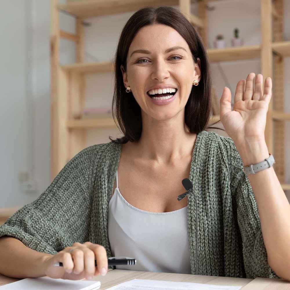 Omnidirectional Lapel Lavalier Microphone Clip-on Condenser Mini Iphone Android