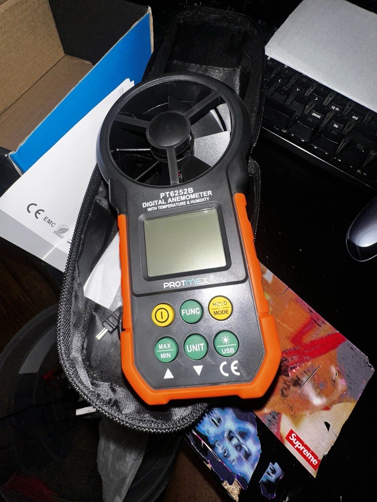 PROTMEX Anemometer PT6252A/PT6252B Digital Wind Speed Meter