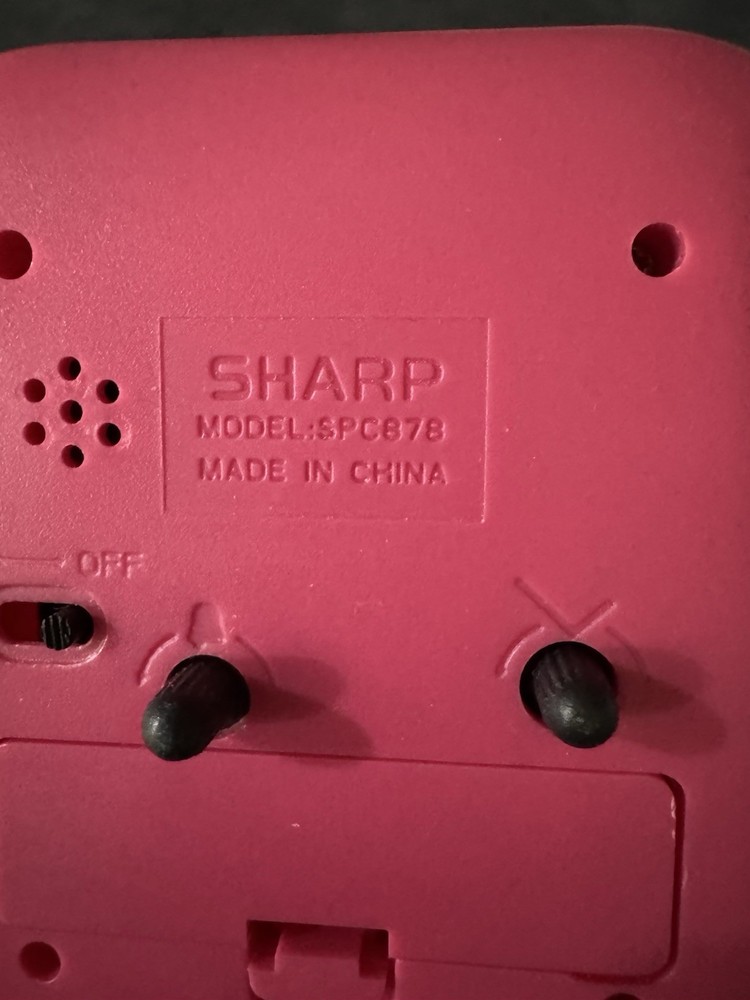 Small Sharp Pink Clock