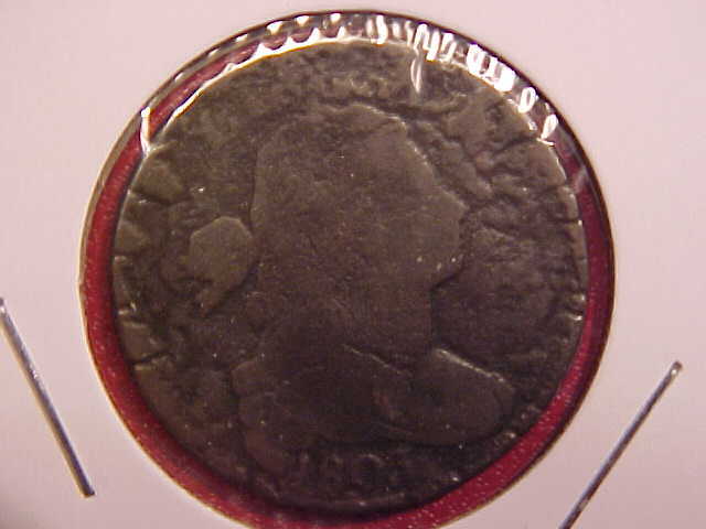 1803 LARGE CENT - DAMAGE - G - SEE PICS! - (N10001)