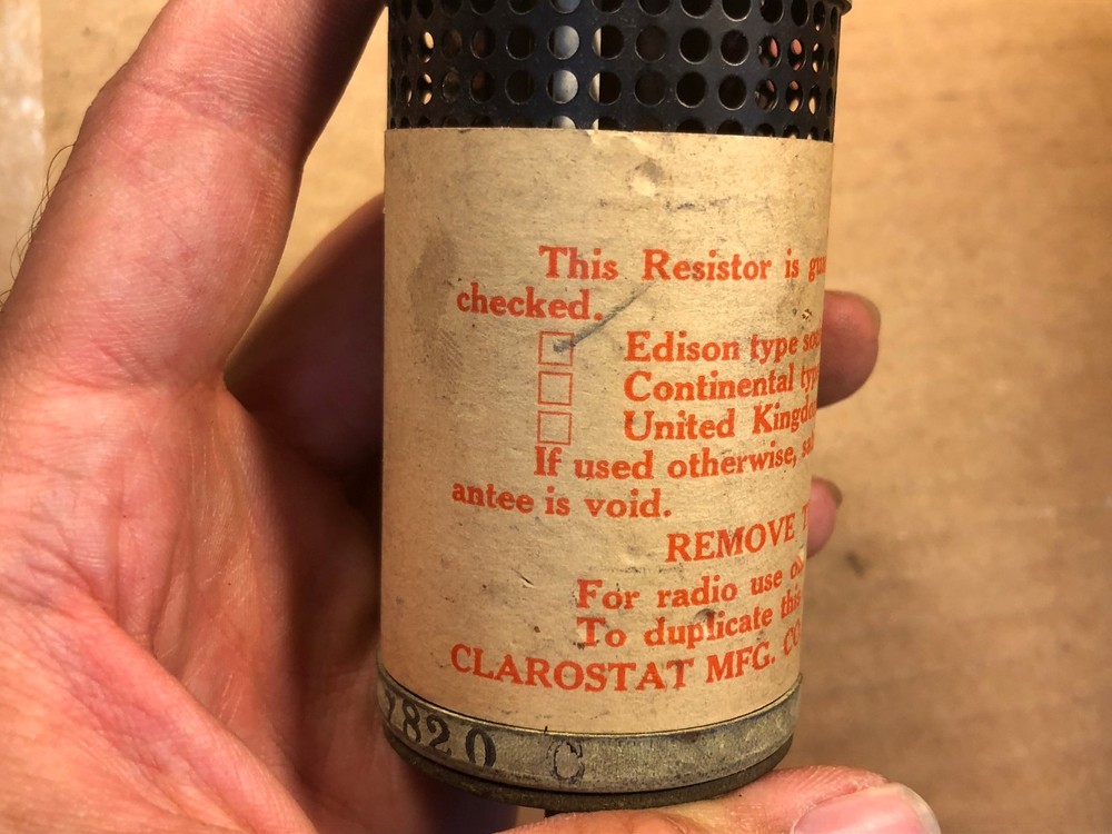 Vintage Clarostat Voltage Regulator Plug-in AC Power Line Adjuster