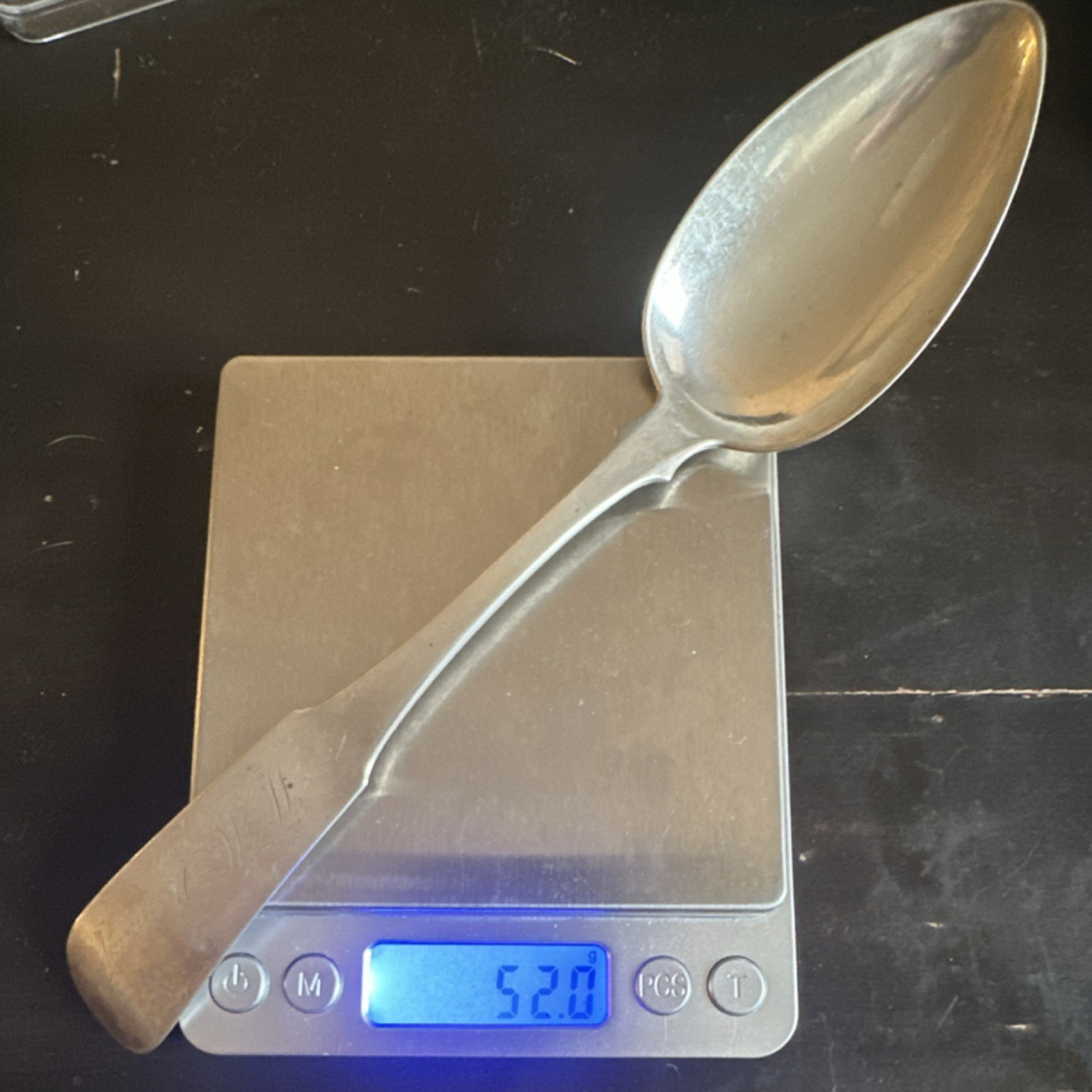 Early Gorham & Webster 1841-1847 Coin Silver (.900) Serving Spoon Providence RI