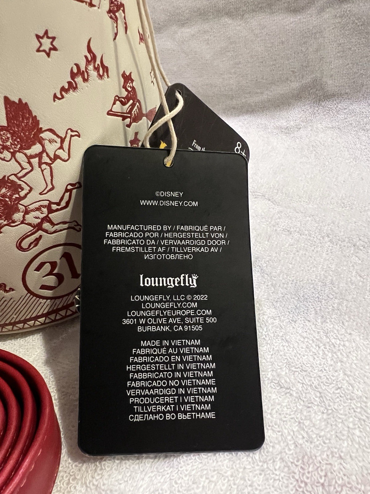 Hocus Pocus Black Flame Glow Candle Crossbody Bag