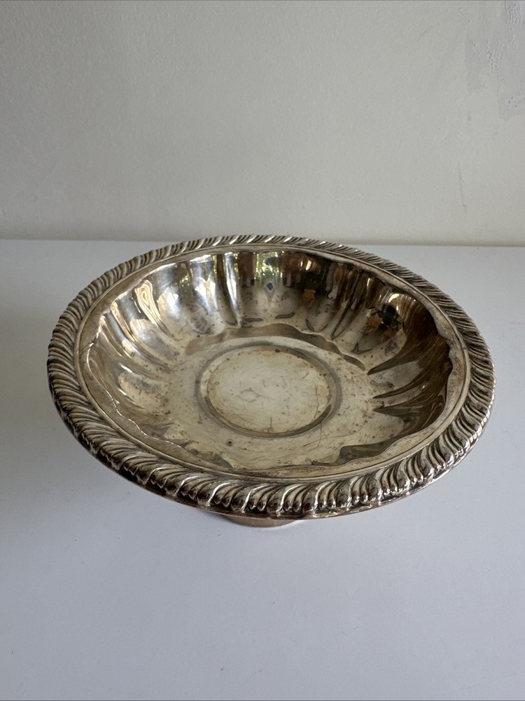 Oneida Silverplate Pedestal Dish Bowl Vintage