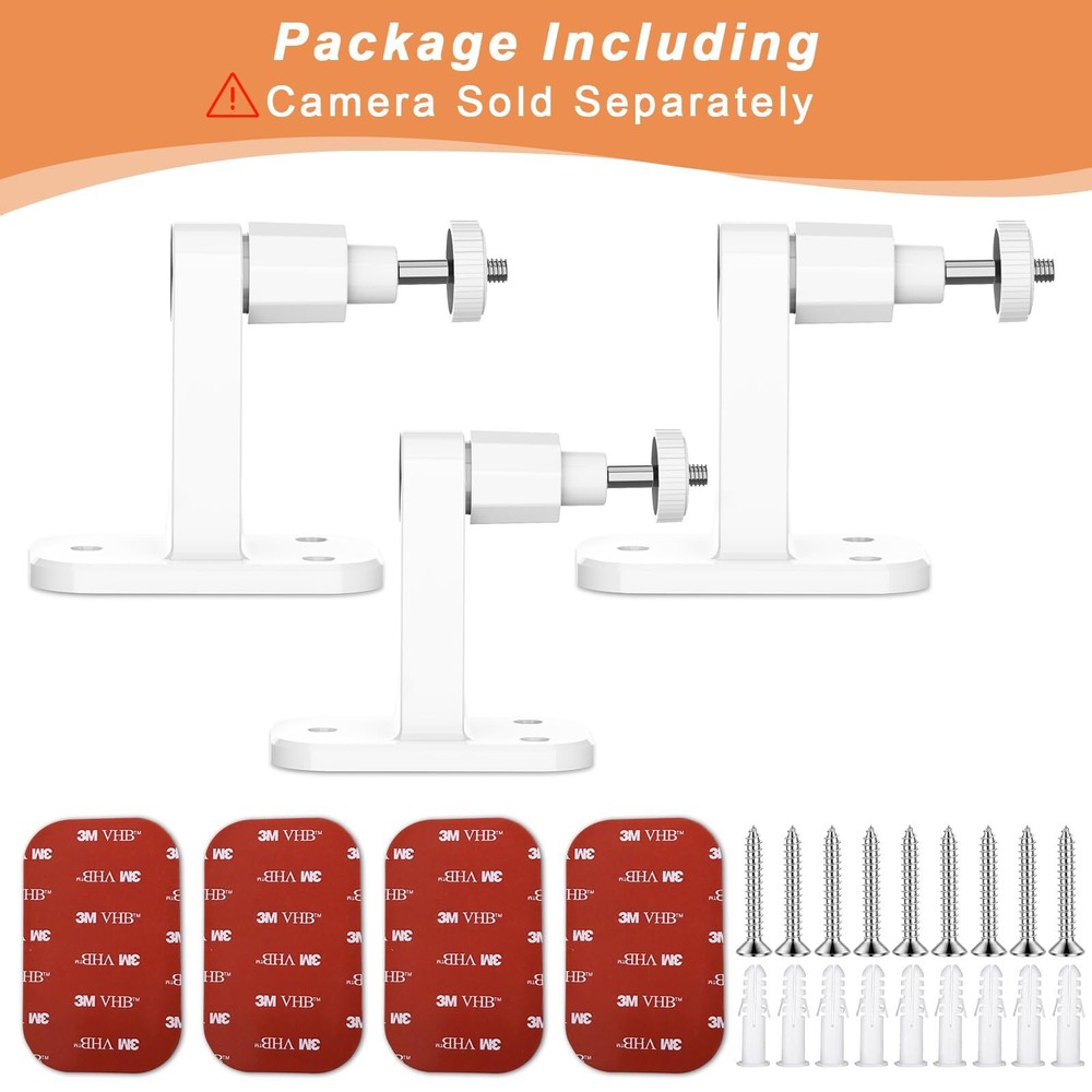 3pack Ring Camera Wall Mountcompatible With Ring Stick Up Cam Battery/plugin/cam