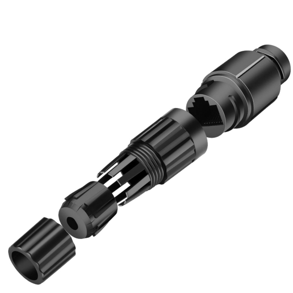 3x RJ45 Waterproof Shielded Network Ethernet Cable Extender Coupler