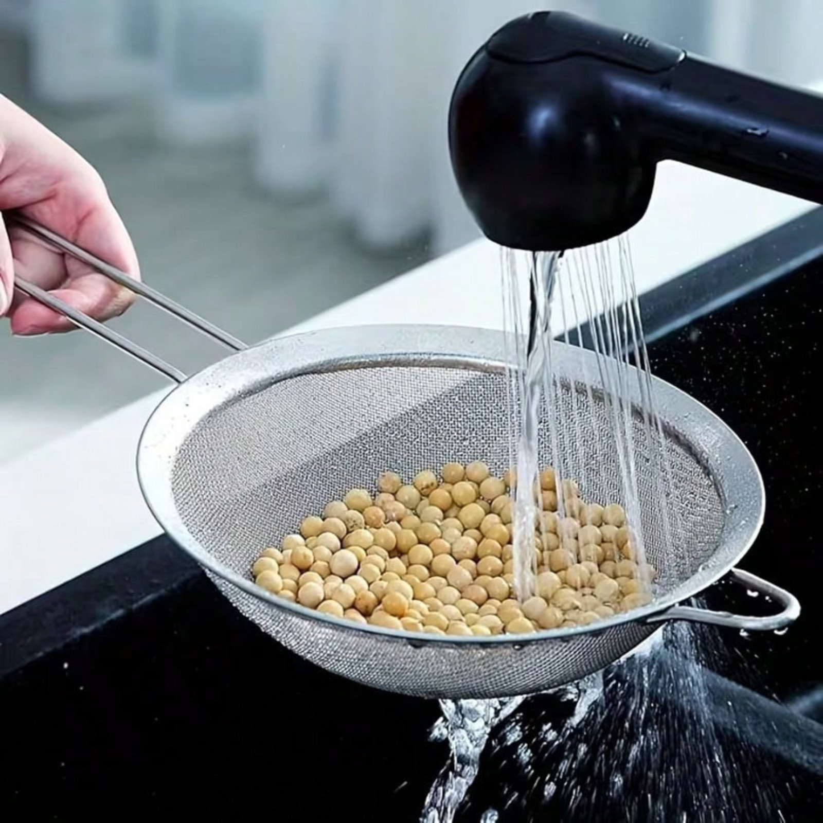 1pc Mini Stainless Steel Strainers Fine Mesh Shifter With Handles Filtering tool