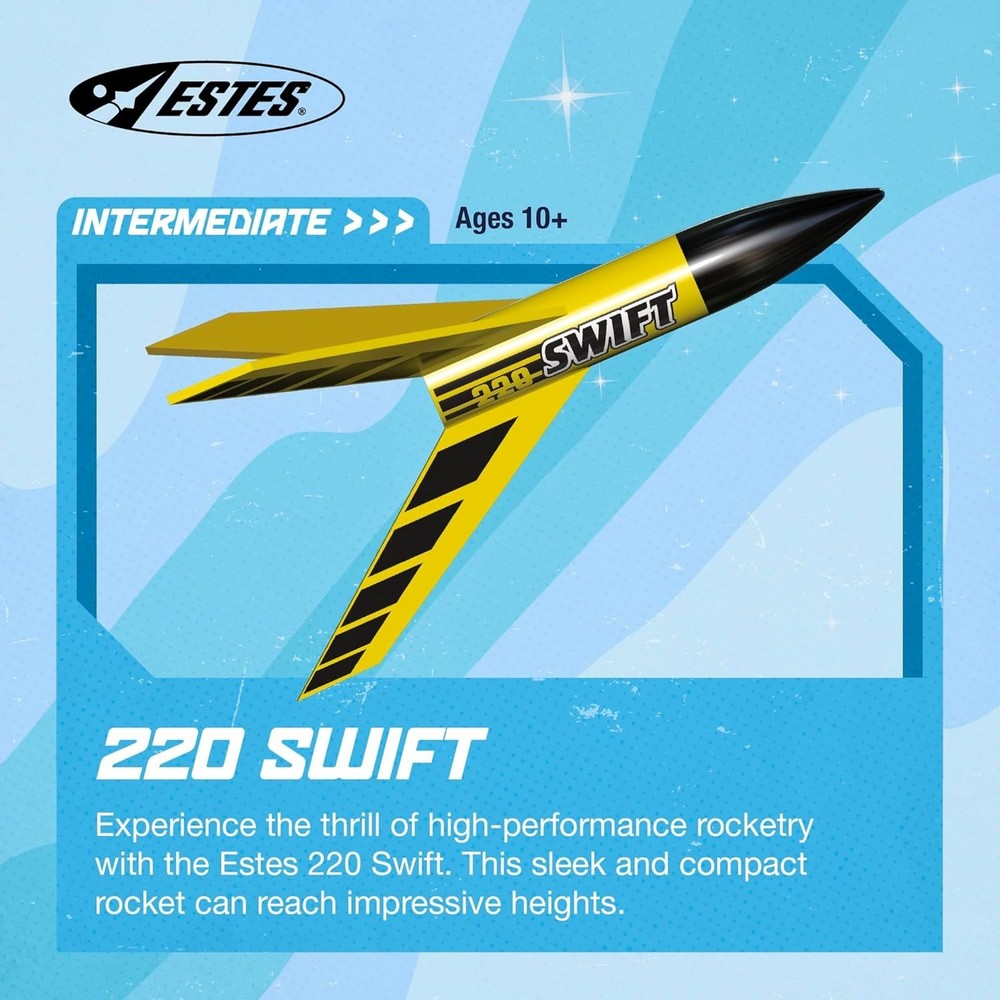 ⭐️ Estes 0810 Swift Rocket-Building Kit L1 Intermediate Mini Flying Model Kit ⭐