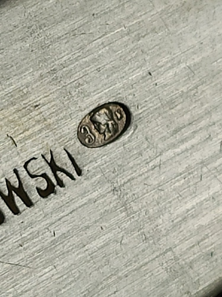 SILVER Solid Antique,M.JAKUBOWSKI SPOON Polish 1900 Period