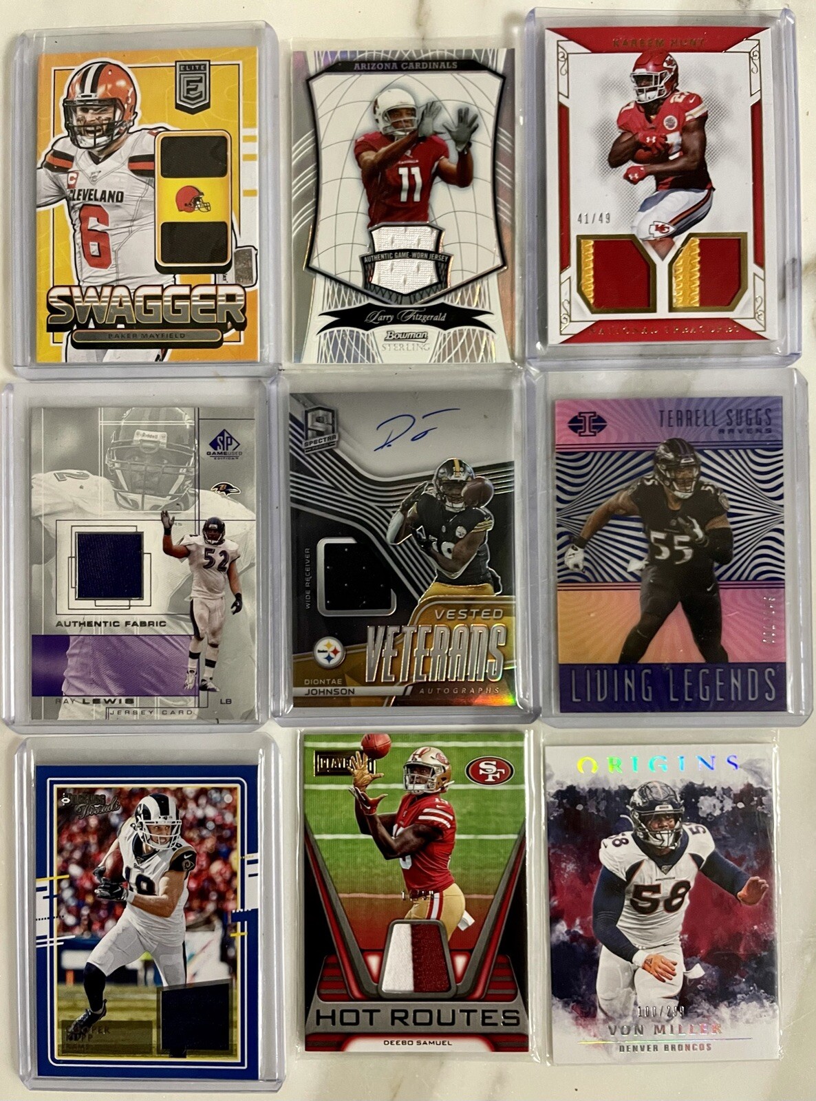 NFL Hot Packs🔥TRUE 1/1 GUARANTEED! 5 Hits/10 RCs/5 Stars! BEST RE-PACK ON EBAY!