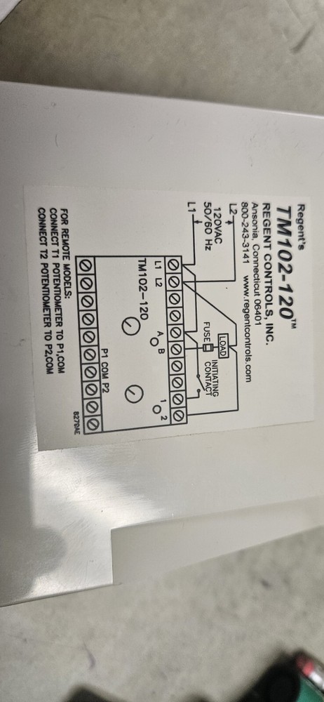 REGENT CONTROLS TM102-120 (D2H2M)