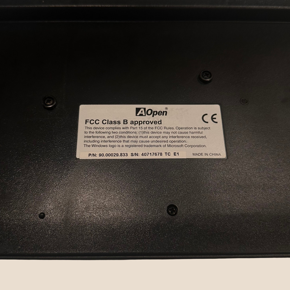 AOpen 3 Keyboard Bundle (KM-826) Wired PS/2 Port Plug & Play Connection