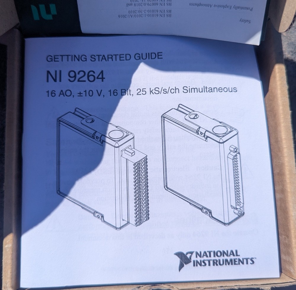New NI 9264 National Instruments Analog Output Module, Spring Terminal