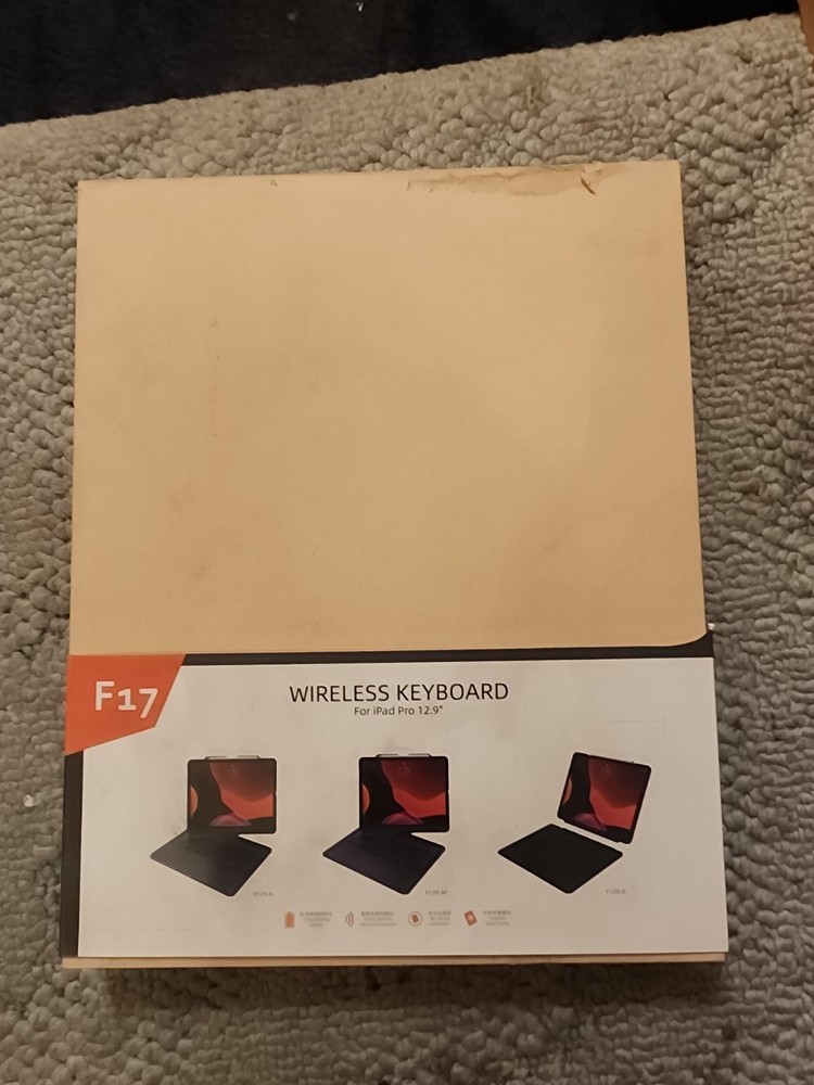 F17 Silver wireless keyboard for iPad pro 12.9"