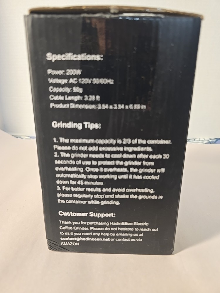 HadinEEon Elecric Coffee Grinder